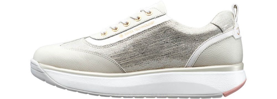 Joya Laura Sneaker alla moda Donna – Beige/Bianco